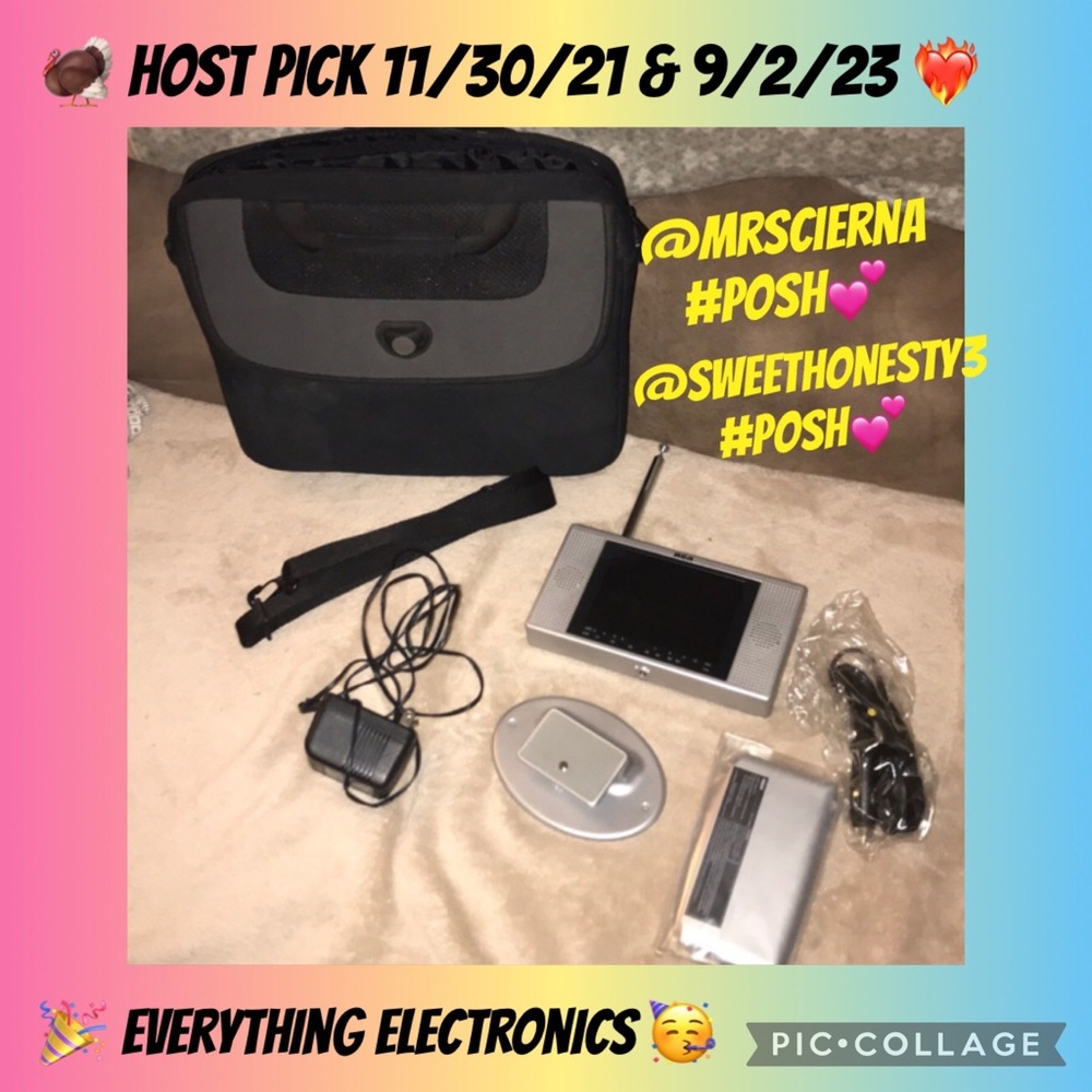 RCA lcd color TV bundle with bag 💼
